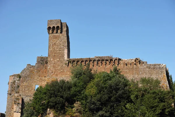 Руины Портальной Башни Соване Тоскане Италии Европе — стоковое фото