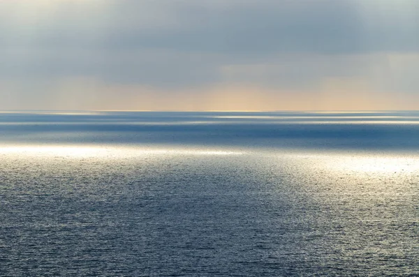 Beau Paysage Estival Bord Mer Coucher Lever Soleil Sur Ciel — Photo