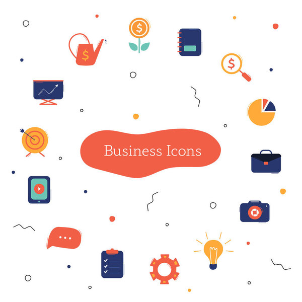 business icons collection