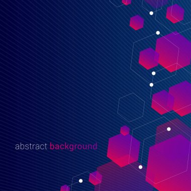 altıgen tasarımlı soyut arka plan