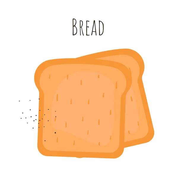 Fette di pane tostato — Vettoriale Stock