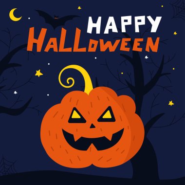 kabak ile gece mutlu cadılar bayramı afiş