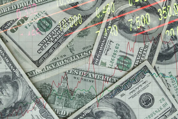 Antecedentes Llenos 100 Dólares Negocios Finanzas — Foto de Stock