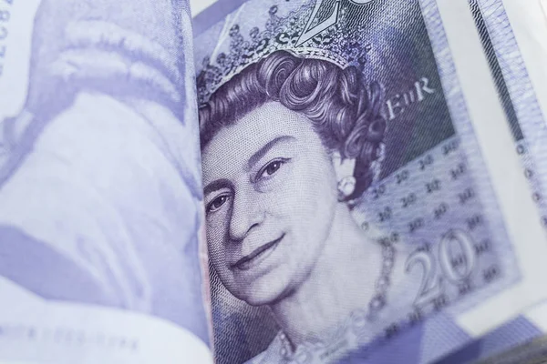 Moeda Britânica Foto Poder Dinheiro — Fotografia de Stock