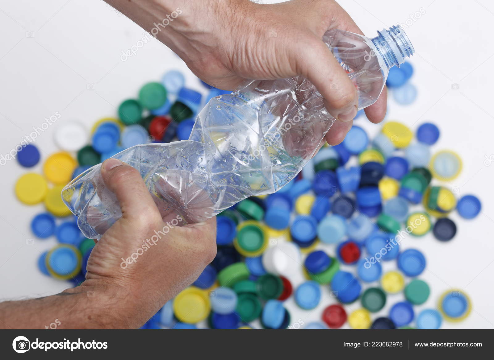 saving plastic bottle caps