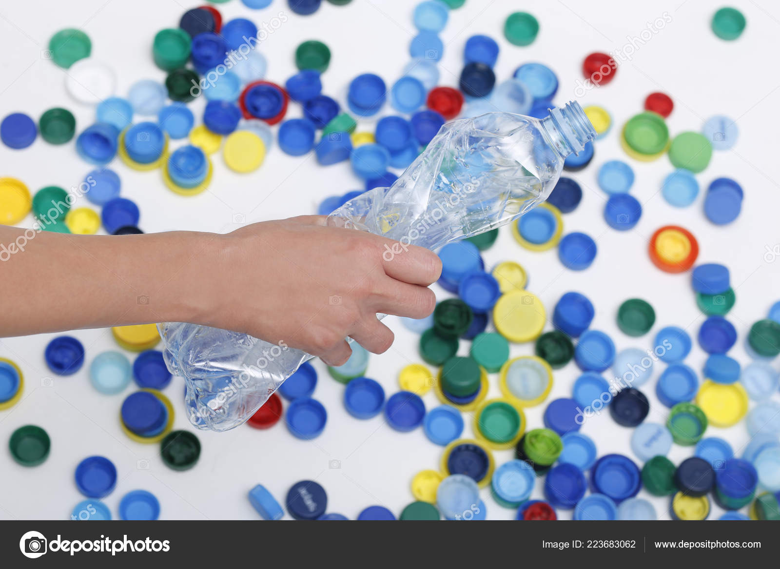 saving plastic bottle caps