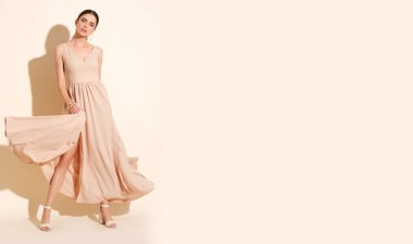 Uzun zarif elbise model güzel ateş.