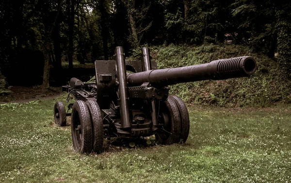 Alte Alte Dekorative Militärkanonen Die Krieg Verwendet Werden — Stockfoto