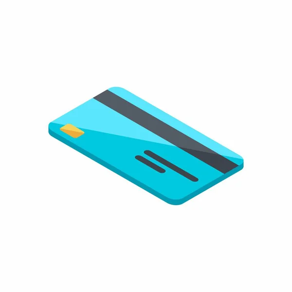 Kreditkarte Isometrisch Finanzen Geschäft Bankkarte Vektor — Stockvektor