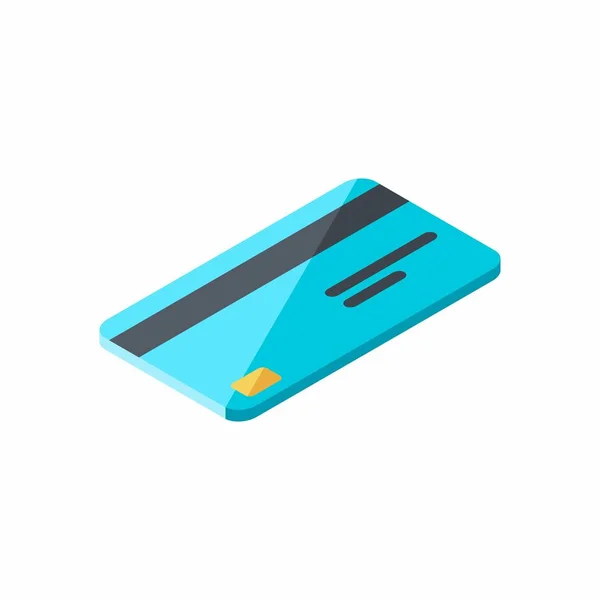 Carte Crédit Isometric Finance Business Bank Card Vector — Image vectorielle