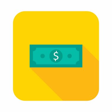 Dolar Para simgesi vektörü izole edildi.