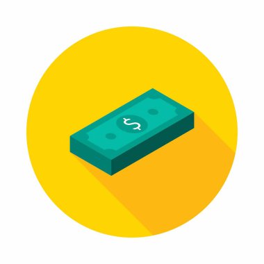Dolar Para simgesi vektörü izometrik.