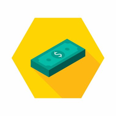 Dolar Para simgesi vektörü izometrik.