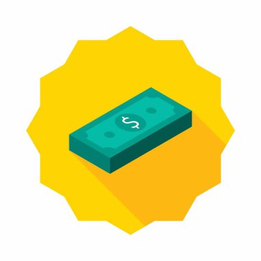 Dolar Para simgesi vektörü izometrik.