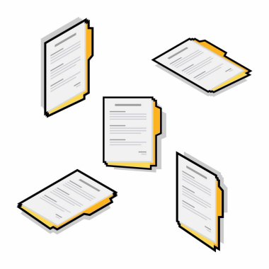 Belge Isometric & Düz - Siyah Vuruş + Gölge simgesi vektörü.