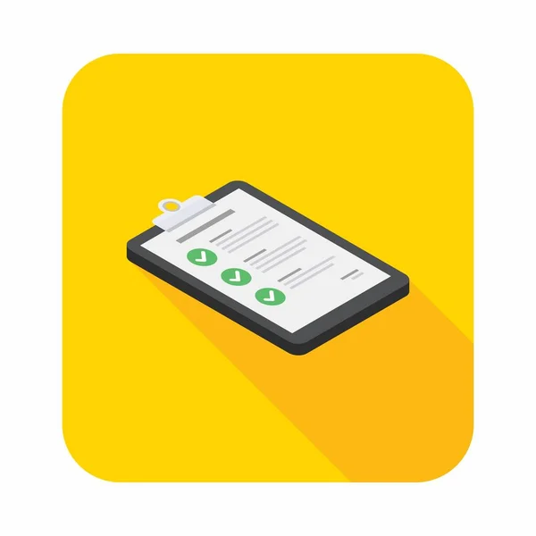 리스트 Isometric Right View Icon Vector Isometric — 스톡 벡터