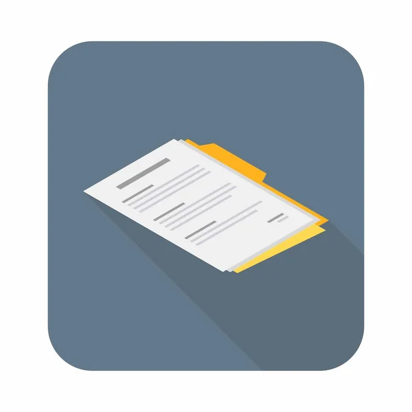 Document Isometric Right View Icon Vector Isometric — 스톡 벡터