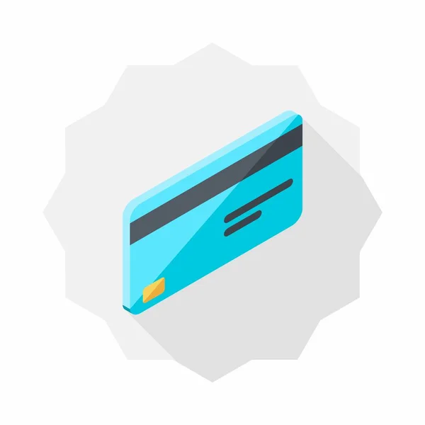 Kreditkort Höger Ikon Vektor Isometrisk — Stock vektor