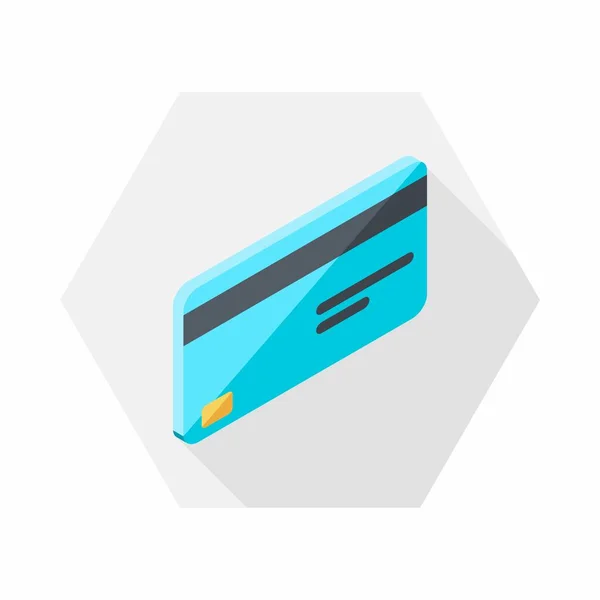 Ikona Pravého Zobrazení Kreditní Karty Vektor Izometrický — Stockový vektor
