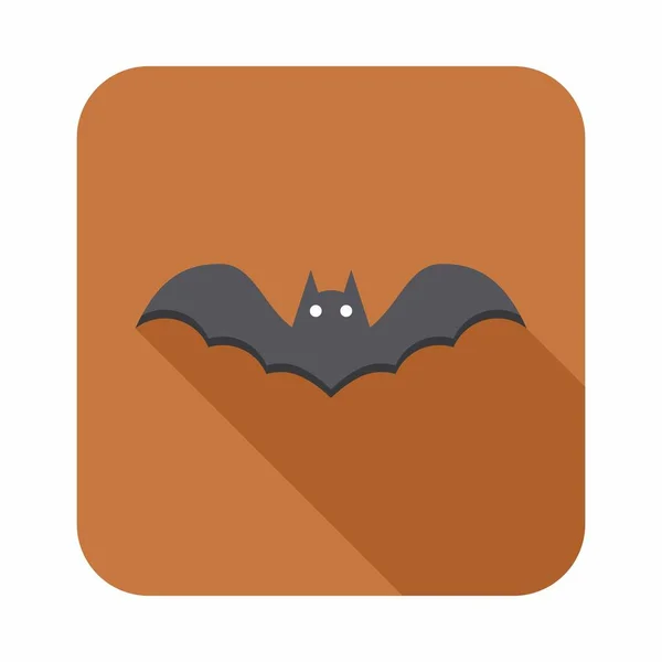 Icône Chauve Souris Halloween Avec Des Yeux Brillants Vacances Halloween — Image vectorielle
