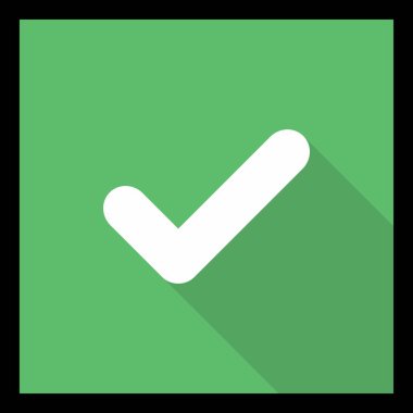 Kontrol işaretleri, tik işaretleri, kabul edildi, onaylandı, evet, doğru, tamam, doğru seçimler, görev tamamlama, oylama. - vektör işaretleri yeşil renkte. Siyah vuruş ve gölge tasarımı. İzole edilmiş bir ikon. Düz biçim vektör illüstrasyonu.