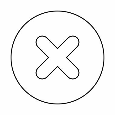 Yanlış notlar, yanlış işaretler, reddedilmiş, onaylanmamış, hayır, yanlış, tamam değil, yanlış seçimler, görev tamamlama, oylama. - vektör işaretleri. Siyah tasarım. İzole edilmiş bir ikon. Düz biçim vektör illüstrasyonu.