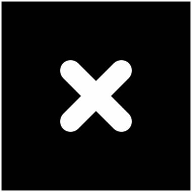 Yanlış notlar, yanlış işaretler, reddedilmiş, onaylanmamış, hayır, yanlış, tamam değil, yanlış seçimler, görev tamamlama, oylama. - vektör işaretleri. Beyaz tasarım. İzole edilmiş bir ikon. Düz biçim vektör illüstrasyonu.