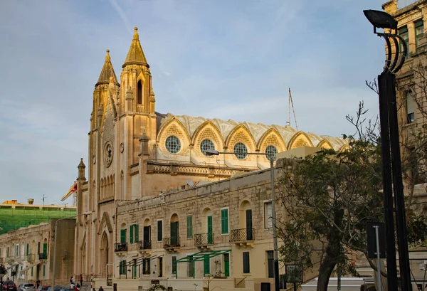 Iglesia Parroquial Nuestra Señora Del Monte Carmelo Balluta Malta — Foto de Stock