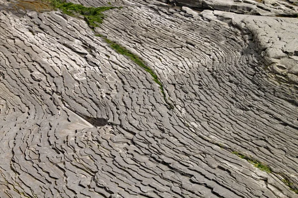 Layers Slate Form Other Worldly Shape Kilve Beach East Quantoxhead — Stock Photo, Image