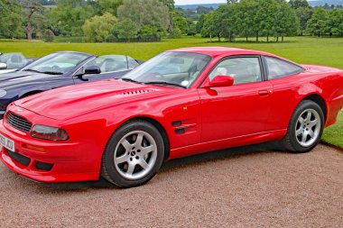 KILLERTON, DEVON - Haziran 2015: Aston Martin kulüp sahiplerinin toplantısı