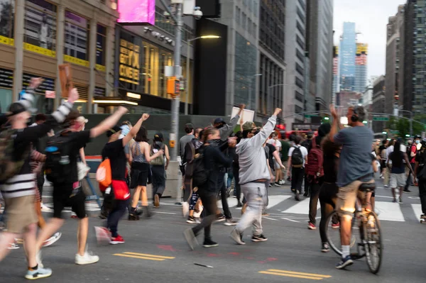 New York City Manhattan Května 2020 Protest Black Lives Matter — Stock fotografie