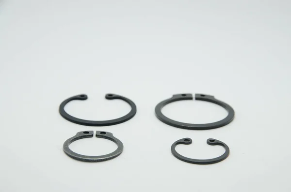 Circlips Retaining Rings Shafts Din 471 Din 472 Internal External — Stock Photo, Image