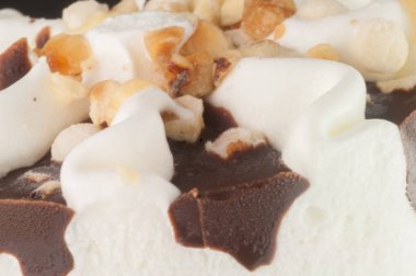 İtalyan geleneksel dondurma güzel makro