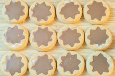 güzel yıldız çikolatalı kurabiye bileşimi