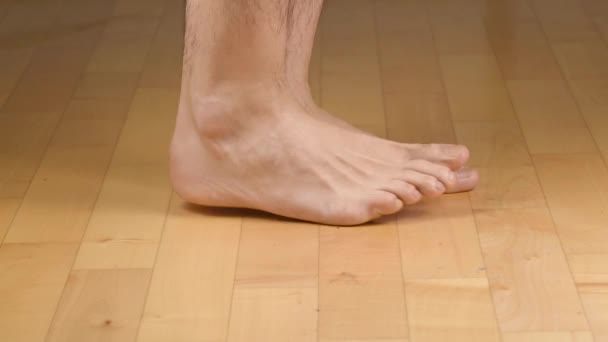 Close View Feet Rehearsing Dance — Stock Video