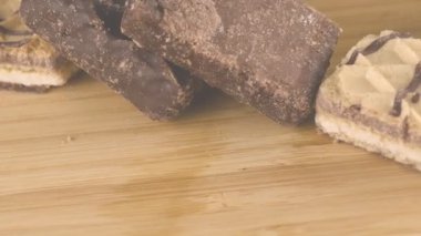 Çikolatalı waffle yakın görünüm 