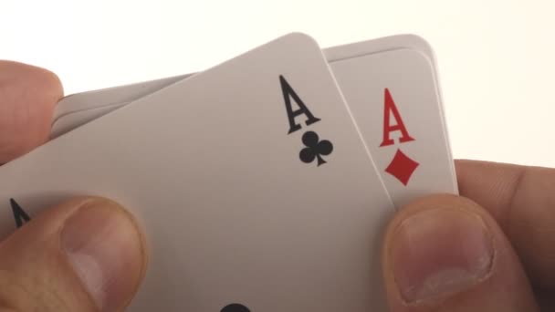 Voll Pokerspiel — Stockvideo
