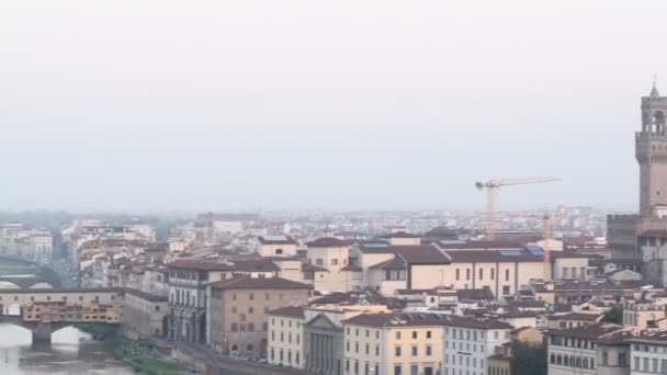 Όμορφη Θέα Της Ρώμης Μια Ηλιόλουστη Μέρα — Αρχείο Βίντεο