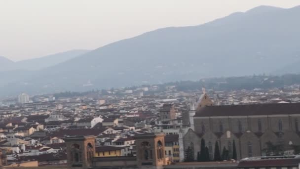 Prachtig Uitzicht Rome Een Zonnige Dag — Stockvideo