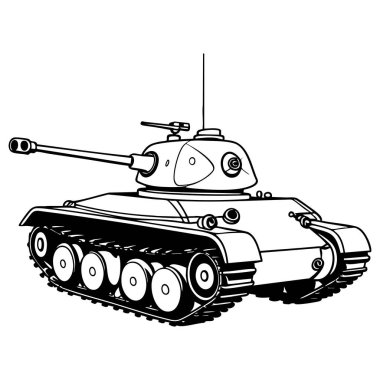 Taretli taktik savaş tankı ve çocukların boyama faaliyetleri için ağır zırh tasarımı