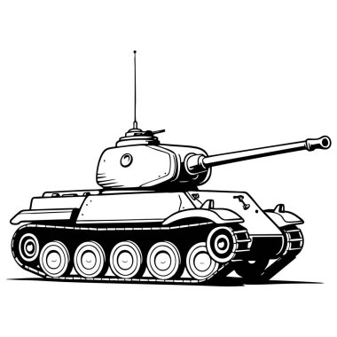 Uzun namlulu ağır askeri tank ve boyama faaliyetleri için zırhlı gövde.