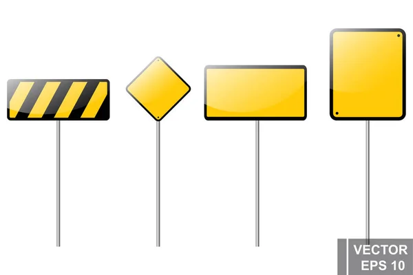 सड़क के संकेत। यातायात नियम। किंवदंती अपने डिजाइन के लिए। साइनबोर्ड . — स्टॉक वेक्टर