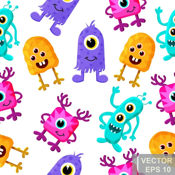 Monster. cartoon style. Funny. Bright. Children's. For your design. — Stock Vector