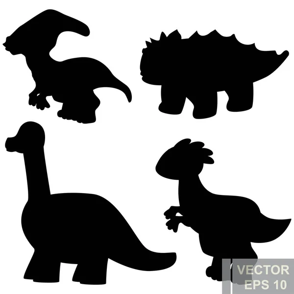 Dinosaurio. estilo de dibujos animados. Prehistórico. Brillante. De niños. Para su diseño . — Vector de stock