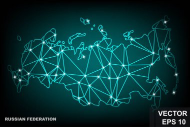 Rusya bayrağı. Harita. Devletin sembolü. Tasarımın için. Dikdörtgen.