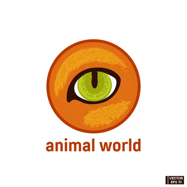Icono de los ojos del animal . — Vector de stock