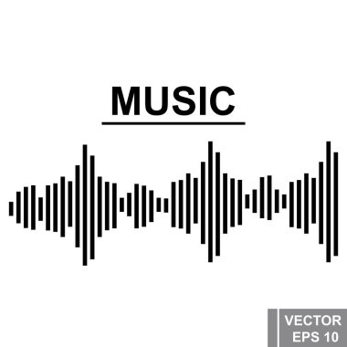 Müzik. Ses. Bit. Dalga. Ses. Tasarımınız için.