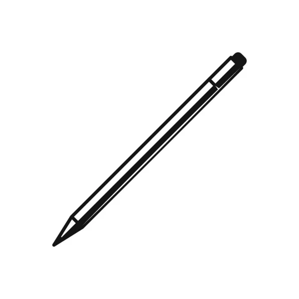 ปากกาส าไอคอนการออกแบบแบนแยกบนส ขาว — ภาพเวกเตอร์สต็อก