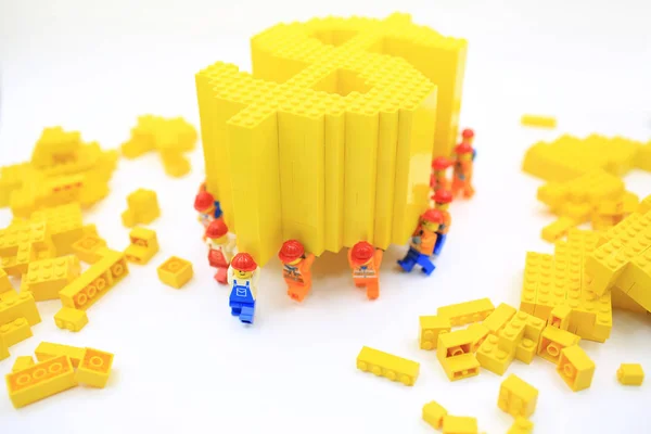 Hong Kong China Maio 2018 Estúdio Tiro Povo Lego Combinar — Fotografia de Stock