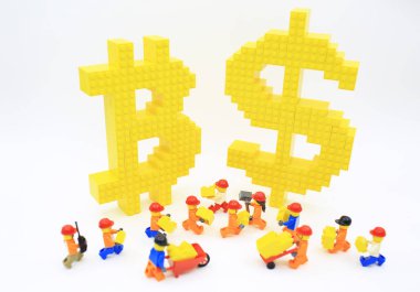 Hong Kong/Çin, 25 Haziran 2018: Lego insanların Studio çekim, Hong Kong.Legos farklı set birleştirmek Danimarka'da Lego Grubu tarafından üretilen plastik inşaat oyuncakları popüler bir çizgi